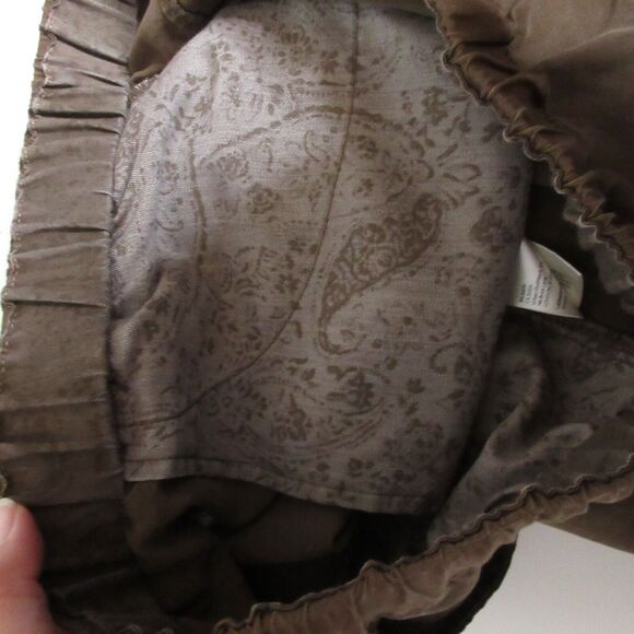 Pilcro Anthropologie Jogger Pants Brown Linen Lyocel Pockets Relaxed Fit - Picture 13 of 16